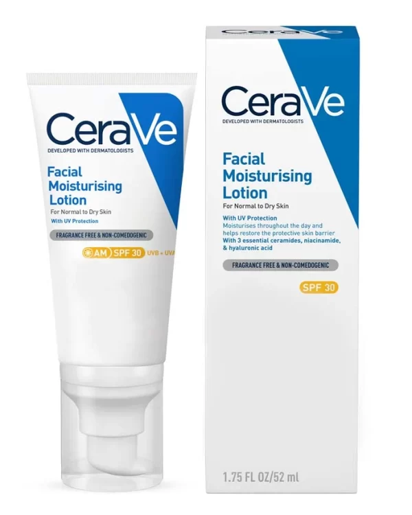 Cerave AM Facial Daily Moisturising Lotion with SPF 30 (52ml)