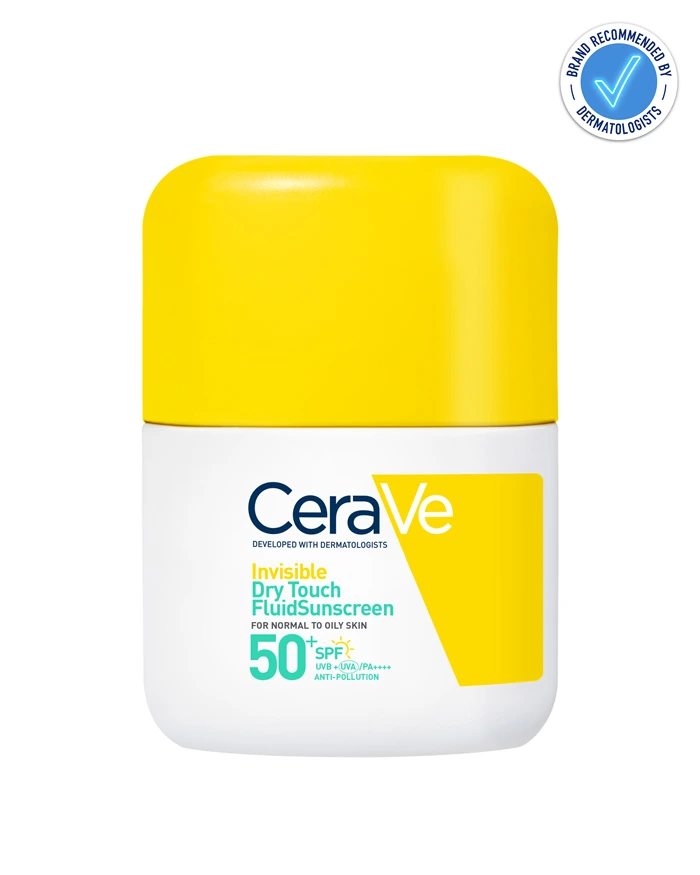 Cerave Invisible Dry Touch Fluid Sunscreen Spf 50+